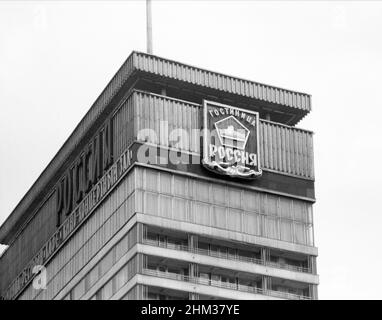 Hotel Russland, Moskau, Russland, UdSSR, April 1976 Stockfoto