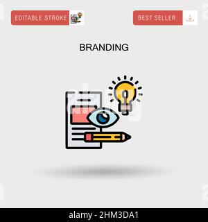 Einfaches Vektor-Symbol für das Branding. Stock Vektor