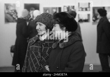 Ausstellung, Moskau, Russland, UdSSR, November 1977 Stockfoto