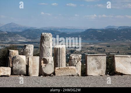 Golhisar, Burdur, Türkei - 15 2019. September: Kibyra, die Stadt der Pisidien-Region Stockfoto