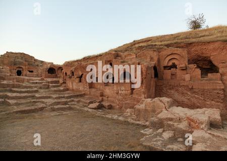 Mardin, Türkei - 15 2017. Oktober: Die antike Stadt Dara (Anastasiapolis), Provinz Mardin der Türkei Stockfoto