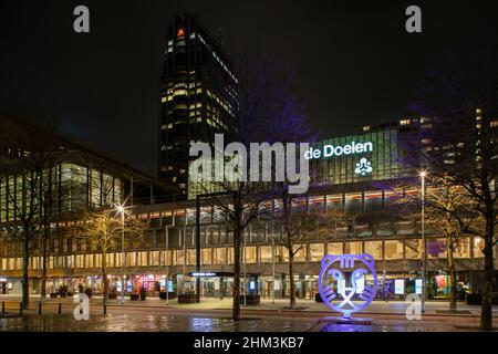 De Doelen, Kongresszentrum, Musikhalle und Theater im Stadtzentrum von Rotterdam, Niederlande Stockfoto