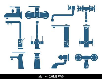 Küchenduscharmaturen Stock Vektor
