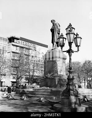 Denkmal für Alexander Sergejewitsch Puschkin, Moskau, Russland, UdSSR, 1979 Stockfoto