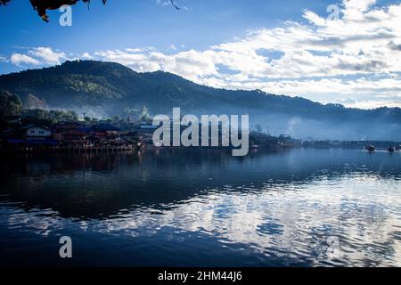 Chinesisches Dorf im Norden Thailands Stockfoto