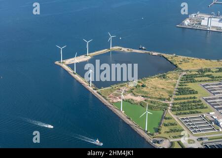 Windpark Lynettens in Kopenhagen Stockfoto