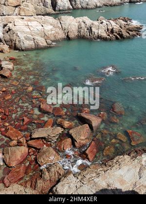 Fujian lienchiang Advection geologischer Park Stockfoto