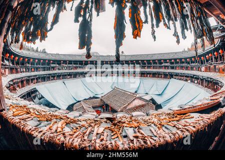 NaJing in der Provinz Fujian tulou Stockfoto