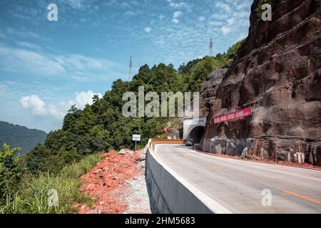 Chongqing panlong Bau des Pumpspeicherkraftwerks Stockfoto