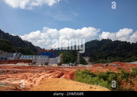 Chongqing panlong Bau des Pumpspeicherkraftwerks Stockfoto