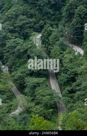 Chongqing Bergwald Feuerpatrouille Stockfoto