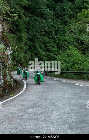 Chongqing Bergwald Feuerpatrouille Stockfoto