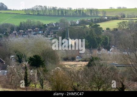 Das Dorf Eynsford in der Nähe von Dartford in Kent, England Stockfoto