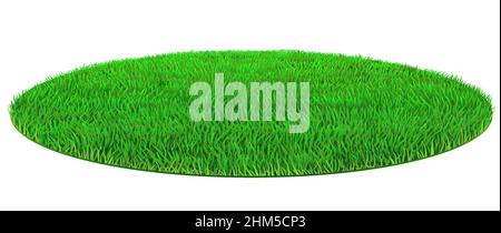 Vektor oval grünen Rasen Gras Textur Stock Vektor