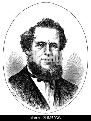 Brigham Young (1801-1877), Anführer der amerikanischen Mormonen Stockfoto