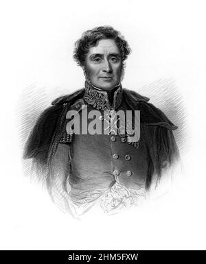 Fitzroy James Henry Somerset, 1st Baron Raglan (1788-1855) englischer Soldat Stockfoto