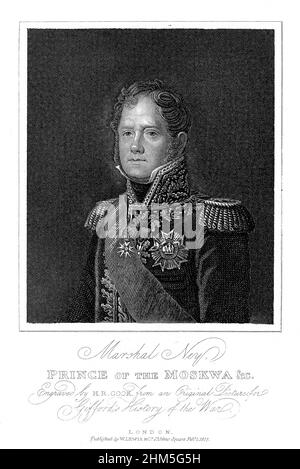 Michel Ney (1769-1815) französischer Soldat; Marschall von Frankreich Stockfoto