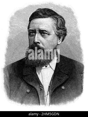 Wilhelm Liebknecht (1826-1900) deutscher Sozialdemokrat Stockfoto