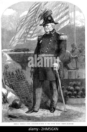 Winfield Scott (1786-1866) amerikanischer Soldat Stockfoto