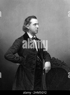 Henry ward Beecher (1813-1887), amerikanischer Minister der Kongregation Stockfoto