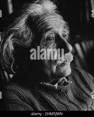 Albert Einstein (1879-1955) Porträt 1948. Stockfoto