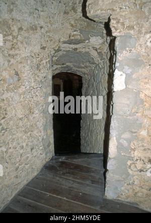 Bonifacio, Korsika, Frankreich (gescannt von Farblider) Stockfoto