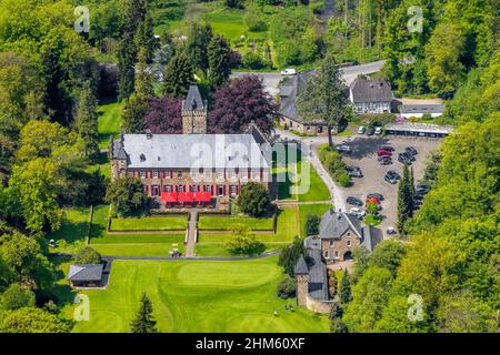 Luftaufnahme, Haus Oefte, Essener Golfclub, Kettwig, Essen, Ruhrgebiet, Nordrhein-Westfalen, Deutschland, DE, Europa, Golf, Golfplatz, Golfplatz, Gol Stockfoto