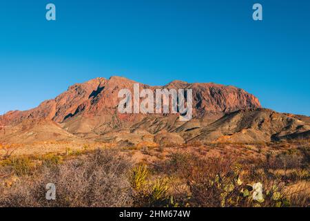 Chisos Mountains in Big Bend Nationalpark Stockfoto