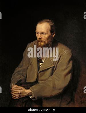 Der russische Schriftsteller Fjodr Dostojewski im Jahre 1872, im Alter von 49 Jahren Stockfoto