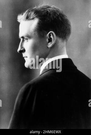 Der amerikanische Schriftsteller F Scott Fitzgerald, Autor von The Great Gatsby, war 1927 im Alter von 31 Jahren. Stockfoto