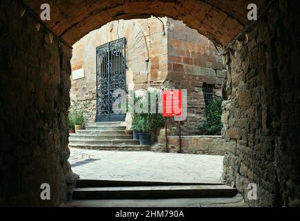 Schloss von l'Aranyo in der Region La Segarra Provinz Lleida, Katalonien, Spanien Stockfoto