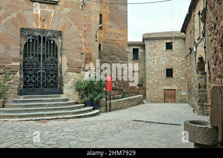 Schloss von l'Aranyo in der Region La Segarra Provinz Lleida, Katalonien, Spanien Stockfoto