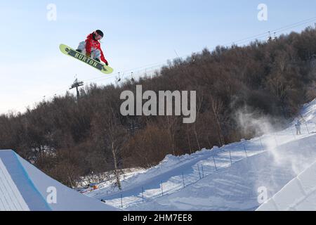 Zhangjiakou, Hebei, China. 6th. Februar 2022. Reira Iwabuchi (JPN) Snowboarden: Frauen-Slopestyle-Finale während der Olympischen Winterspiele 2022 in Peking im Genting Snow Park in Zhangjiakou, Hebei, China . Kredit: YUTAKA/AFLO SPORT/Alamy Live Nachrichten Stockfoto