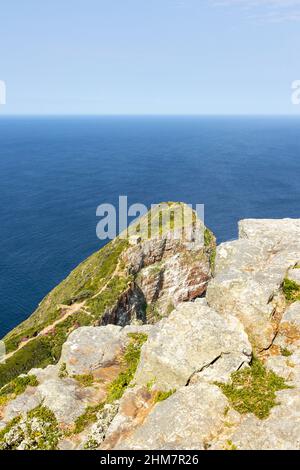 Felsen am Kap der Guten Hoffnung südlich von Kapstadt im westlichen Kap von Südafrika Stockfoto