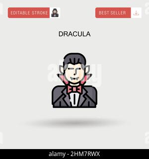 Dracula einfaches Vektorsymbol. Stock Vektor