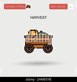 Einfaches Vektorsymbol für die Ernte. Stock Vektor