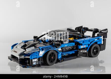 LEGO Technic McLaren Senna GTR Modell. Supercar-Modell Stockfoto