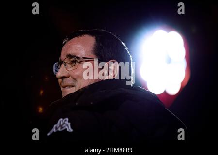 Salford Manager, Gary Bowyer. Salford City 2-1 Carlisle United 1/2/22. Das Peninsula Stadium, Salford. Stockfoto