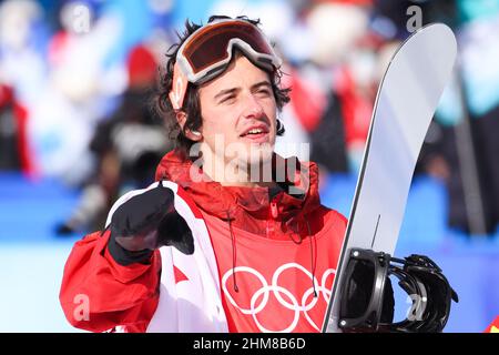 Zhangjiakou, Hebei, China. 7th. Februar 2022. Mark McMorris (CAN) Snowboarding : Herren-Slopestyle-Finale während der Olympischen Winterspiele 2022 in Peking im Genting Snow Park in Zhangjiakou, Hebei, China . Kredit: YUTAKA/AFLO SPORT/Alamy Live Nachrichten Stockfoto