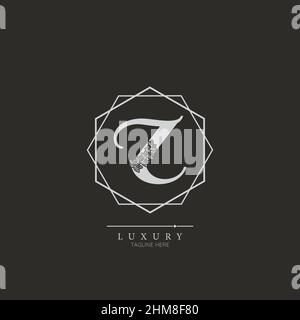Anfängliche Z-Buchstaben Luxus Schönheit blüht Ornament Monogramm-Logo Stock Vektor