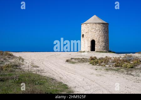 Mühle in Lefkada, Griechenland Stockfoto