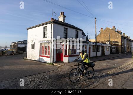 Leigh-on-Sea auf der Nordseite der Themse-Mündung, Essex, England, Großbritannien Stockfoto