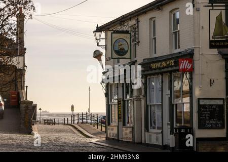 Leigh-on-Sea auf der Nordseite der Themse-Mündung, Essex, England, Großbritannien Stockfoto