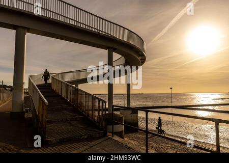 Leigh-on-Sea auf der Nordseite der Themse-Mündung, Essex, England, Großbritannien Stockfoto