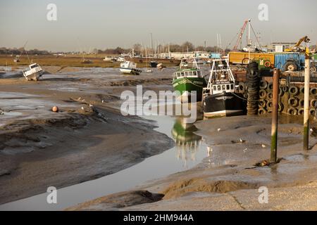 Leigh-on-Sea auf der Nordseite der Themse-Mündung, Essex, England, Großbritannien Stockfoto