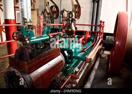 Steam Engine Hook Norton Brewery Hook Norton Oxfordshire England 2022 Stockfoto