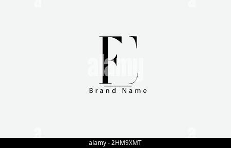 Vorlage für das abstrakte Vektorlogo FC CF F C Monogramm Stock Vektor