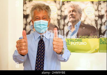 Italien, Arezzo, 22. september 2020 : Alessandro Ghinelli bestätigt Bürgermeister von Arezzo Foto © Daiano Cristini/Sintesi/Alamy Stock Photo Stockfoto