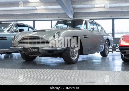 BARCELONA, SPANIEN-25. MAI 2021: 1967 Aston Martin DB6 Stockfoto