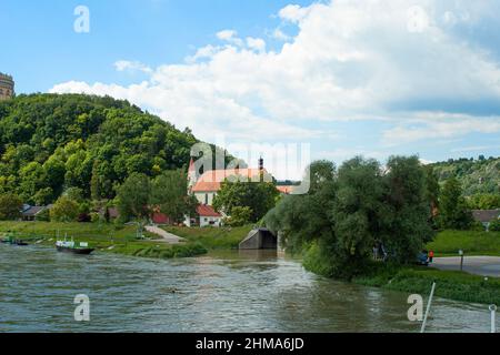 Deutschland, Kelheim, alte süddeutsche Stadt der Donau und Altmühl und des Rhein-Donau-Kanals. Ort der Völkerschlacht Stockfoto